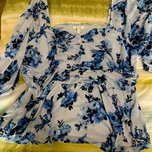 Flowy Top with Princess neckline